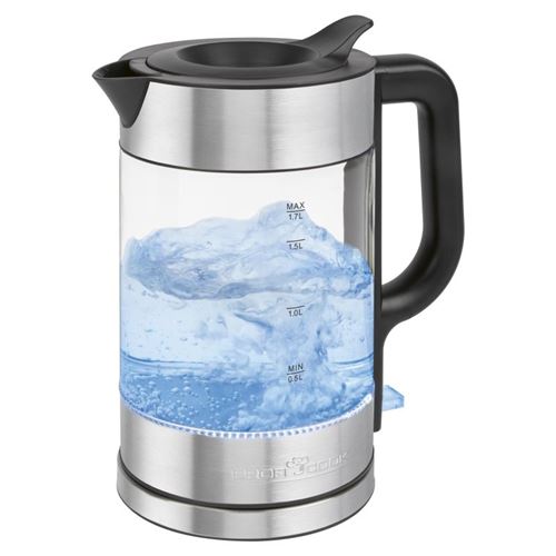 Non Communiqué Inox Bouilloire Électrique 1,7L En Verre 2200W Proficook Pc-Wks1322g