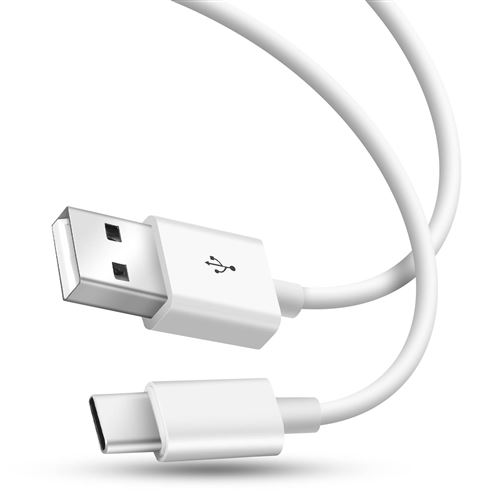 Avizar Cable USB-C Charge rapide Transfert De Données 2.0 Longueur 1m Avizar Blanc