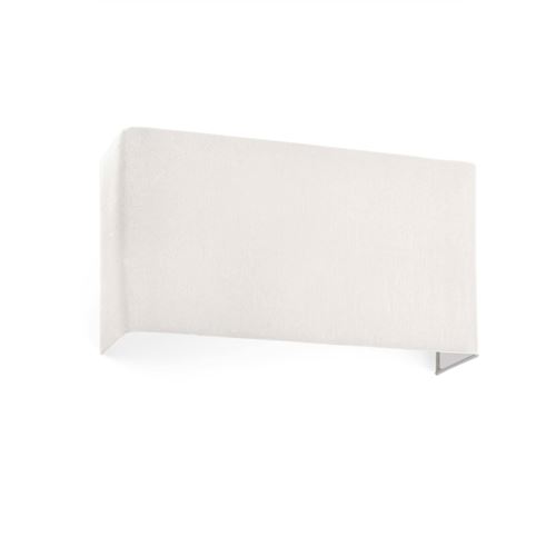 Faro - Applique murale carrée en coton beige 375x 200x 105, E27