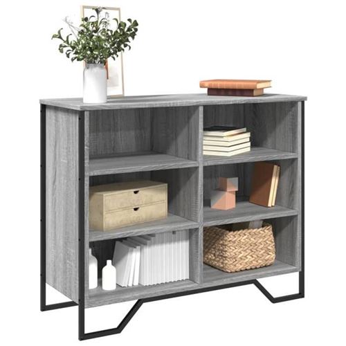 Non Communiqué Gris Vidaxl Buffet Sonoma 91X35,5X74,5 Cm Bois D'ingénierie 848552