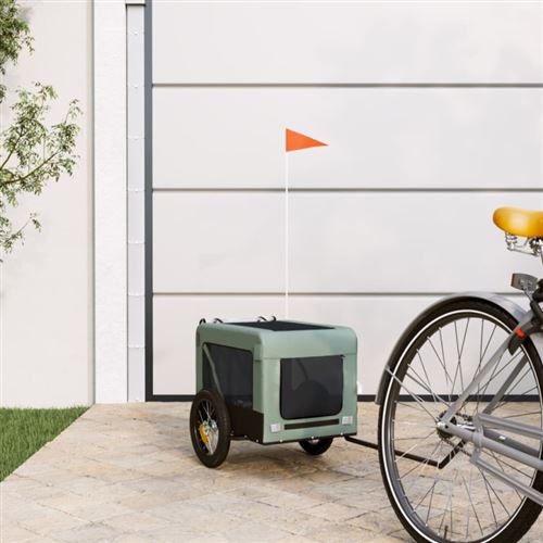 Comparer les prix de vidaXL Remorque vélo - Gris et noir