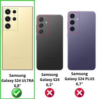 Protection Caméra pour Samsung Galaxy S24 ULTRA [Lot de 2] Verre