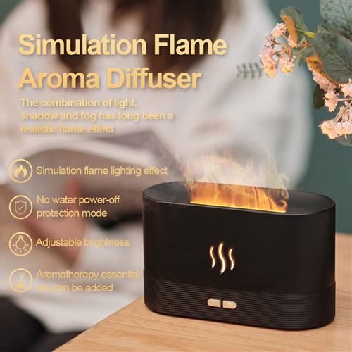 3€15 sur Humidificateurs Diffuseur d'aromathérapie Wafenso Flamme de  Simulation (17*8*11CM) - Noir - Humidificateur bébé - Achat & prix