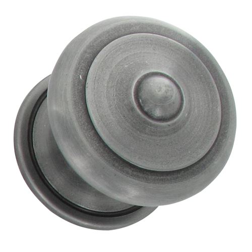 Bouton de porte d'entrée vieil argent antique