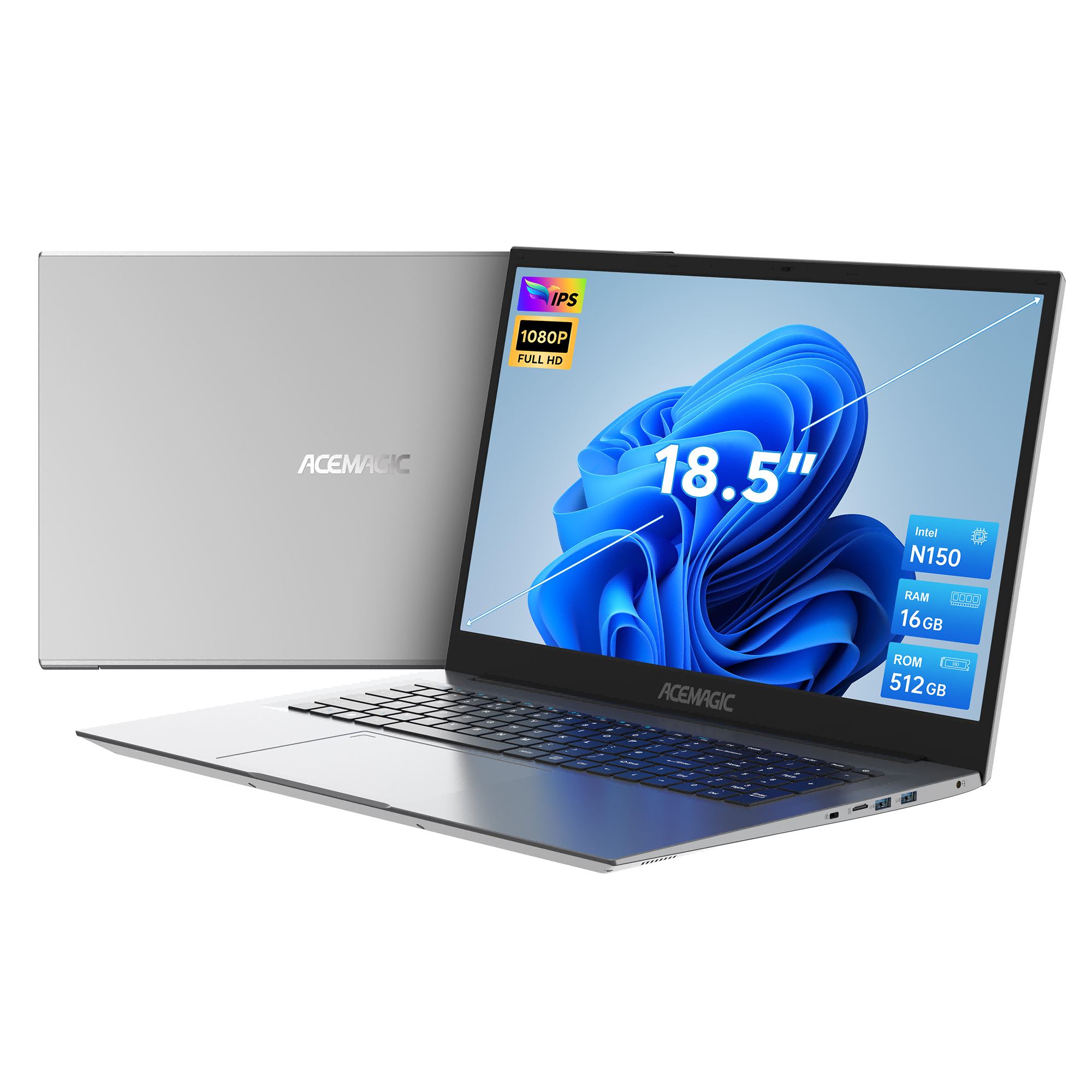 ACEMAGICPCPortable-AX1818.5"ÉcranFHD-16GoRAMDDR4512GoSSD-IntelN150(jusqu