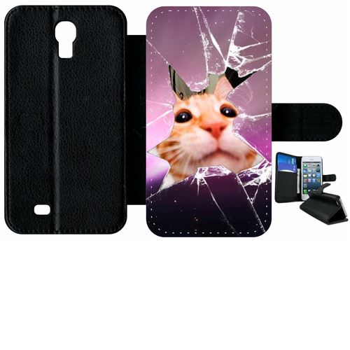 Etui À Rabat Samsung Galaxy S4 Hamster Vitre Brise