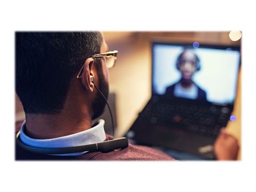 EPOS I SENNHEISER ADAPT 460 - Écouteurs avec micro - intra-auriculaire - tour de cou - Bluetooth - sans fil - Suppresseur de bruit actif - noir et argent