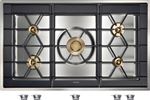 Gaggenau Serie 400 CG492211 - Table de cuisson au gaz - 5 plaques de cuisson - Niche - largeur : 98.3 cm - profondeur : 58 cm - acier inoxydable - avec garnitures en acier inoxydable