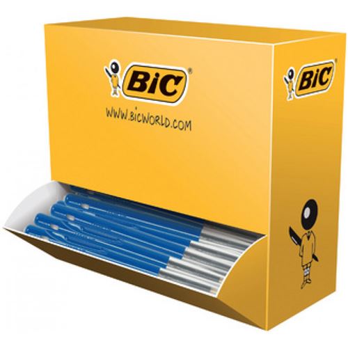 Bic Bleu Stylo À Bille Rétractable M10 Clic, Value Pack, Noir