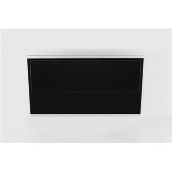 Falmec Verso Hotte Hotte Decorative Largeur 85 Cm Profondeur 37 8 Cm Evacuation Recyclage Verre Noir Achat Prix Fnac