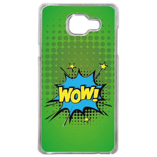 Coque Wow Fond Vert Compatible Samsung Galaxy A5 2016 Transparent