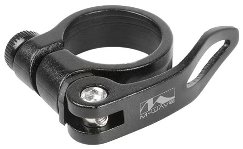 M-Wave Collier de selle Clampy-QR 34,9 mm aluminium noir