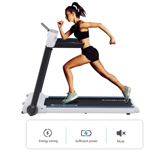 240 sur citysports tapis de course electrique pliable 1 15km h 2 0hp bluetooth haut parleur vitesse reglable ecran lcd compteur de calories machines de cardio training achat prix fnac