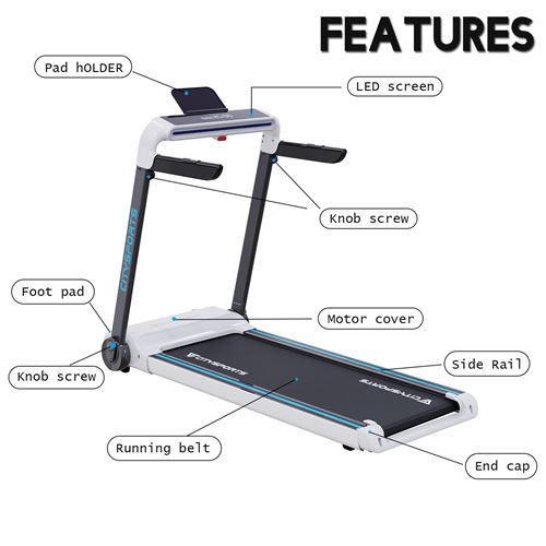 240 sur citysports tapis de course electrique pliable 1 15km h 2 0hp bluetooth haut parleur vitesse reglable ecran lcd compteur de calories machines de cardio training achat prix fnac