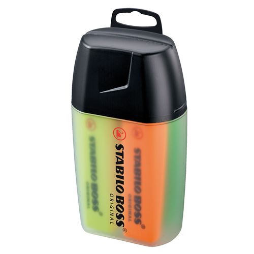 STABILO surligneur BOSS ORIGINAL, boite de 4 BIG BOSS en