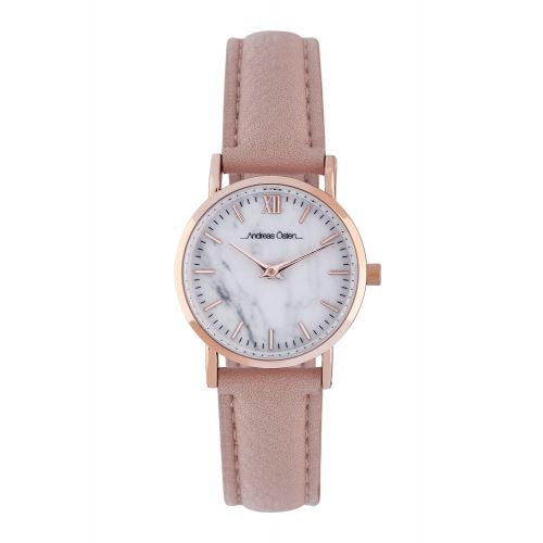 ANDREAS OSTEN Montre Quartz AOS18013 - Marron rosé et doré rose