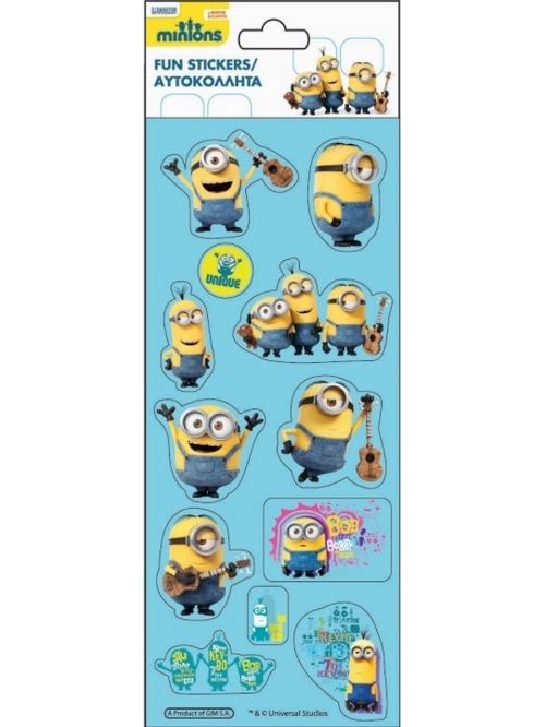 Set 12 Stickers Minions Moi Moche Et Mechant Papeterie Deco