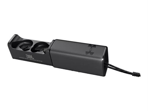 JBL Under Armour True Wireless Flash - Werkelijk draadloze koptelefoon met micro - inwendig - Bluetooth - zwart