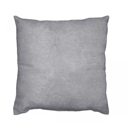 Coussin Suédine Uni Gris Clair 40x40