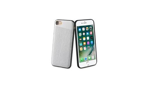 So Seven Metallic Coque Pu + Metal Silver Apple Iphone 7
