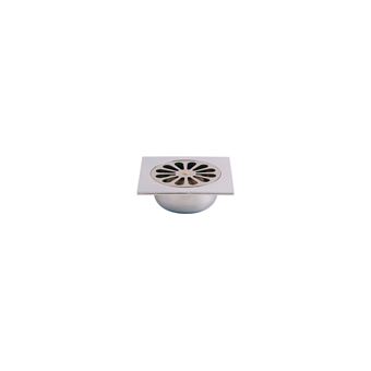 Siphon de sol pour douche ABS chromée 140 x 140mm avec grille - VALENTIN - 00 462300 000 00 - 1