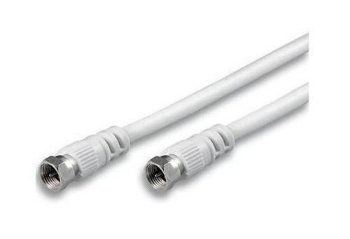 Nilox Cble coaxial IEC 169-2 de 2 m, Blanc