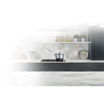 Schneider SCTGI640S - Table de cuisson mixte induction et gaz - 4 plaques de cuisson - Niche - largeur : 56 cm - profondeur : 49 cm