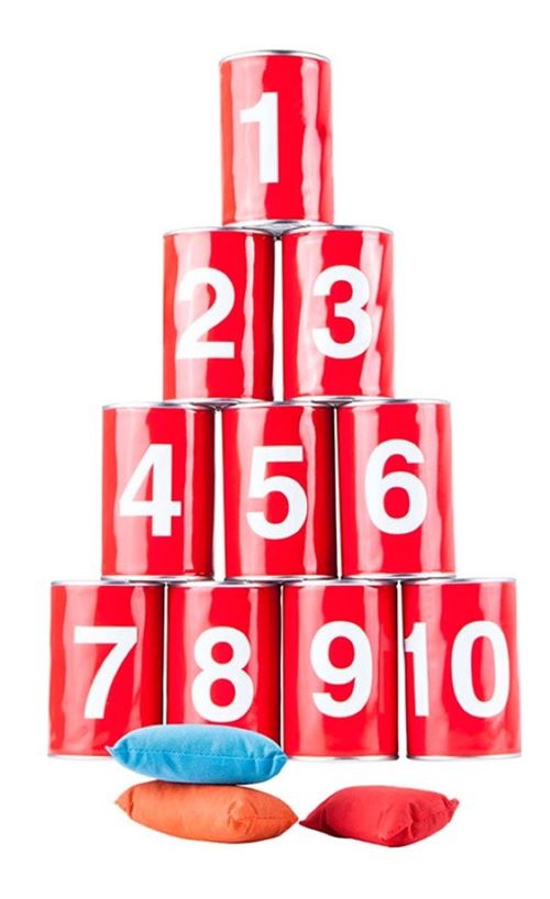Playfun boîtes de conserve rouge 13 pièces