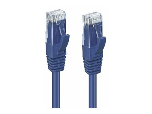 MicroConnect - Netwerkkabel - RJ-45 (M) naar RJ-45 (M) - 30 cm - UTP - CAT 6 - halogeenvrij, met strengen - blauw
