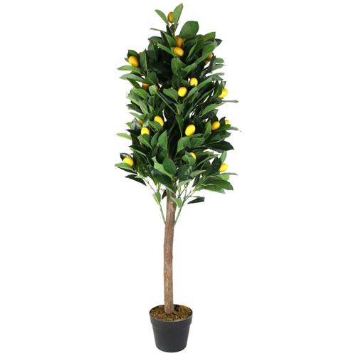 The Home Deco Factory - Citronnier artificiel en pot 120 cm - Vert