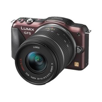 Panasonic Lumix DMC-GF5K Chocolat + Obj. Lumix G Vario MEGA O.I.S. 14 - 42 mm f/3.5 - 5.6 ASPH