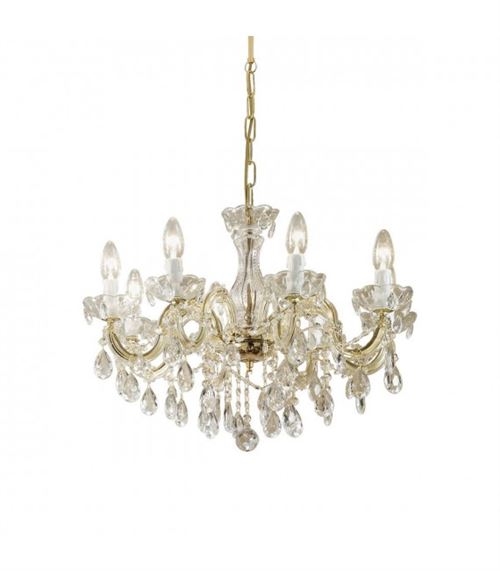 Chandelier classique VALERIE laiton 8 ampoules
