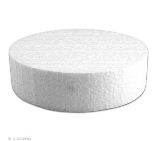 Disque en polystyrène expansé 15 cm