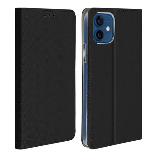 Avizar Étui Pour iPhone 12 Mini Porte-carte Fonction Support Noir