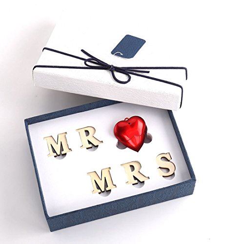USB Memory Drive LUCKCRAZY Clé USB Coeur Rouge 16Go Lecteur Flash USB MR Love MRS pour Les Clients de Mariage Girlfriend Fiance