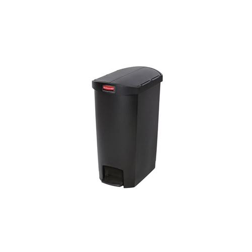 Poubelle 50L pdale latrale - Slim Jim, noire
