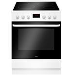 Amica ACV6005VB - Cuisinière - pose libre - largeur : 60 cm - profondeur : 60 cm - hauteur : 85 cm - avec système auto-nettoyant - classe A - blanc
