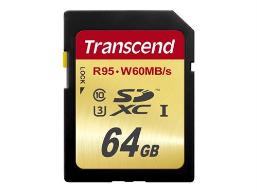 Transcend Ultimate - carte mémoire flash - 64 Go - SDXC UHS-I