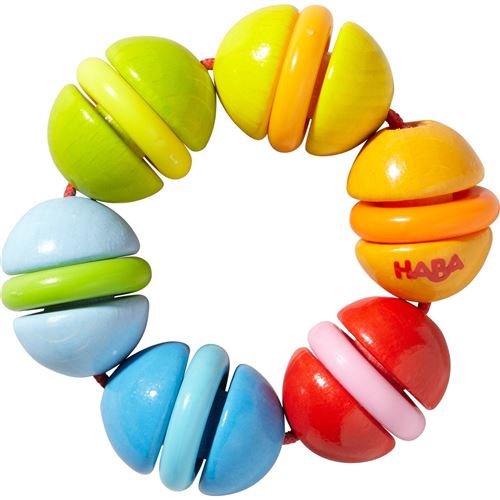 Haba hochet klepperring coloré 7 cm