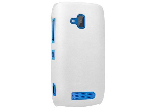 Coque Rigide Blanc Toucher Gomme Nokia Lumia 610