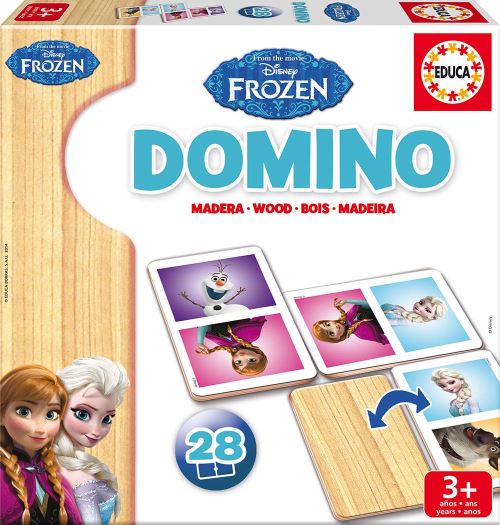 La Reine des Neiges Domino en bois