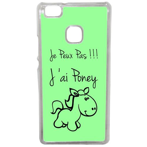 Coque Citation Poney Vert Compatible Huawei Mate 9 Lite Transparent