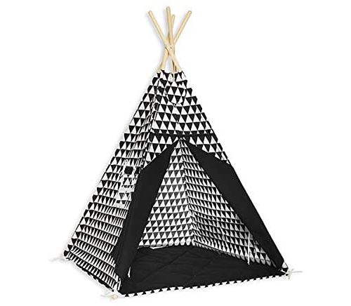 Fun with mum TEE-MAT-BLA-WHI Tipi Set tapis de sol Multicolore