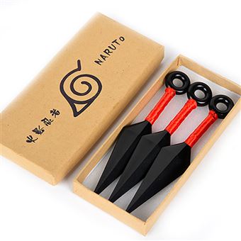 0€01 sur Set de 3 pièces lancer fléchettes Kunai couteaux Naruto Shippuden  Cosplay Noir+Rouge - Accessoire de déguisement - Achat & prix