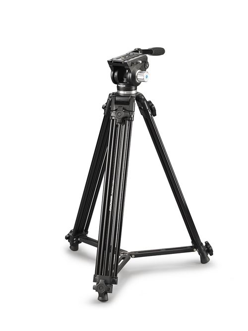 Cullmann Terra 460 Tête fluide pour trépied appareil photo/vidéo avec 2 voies, 172,5 cm Noir