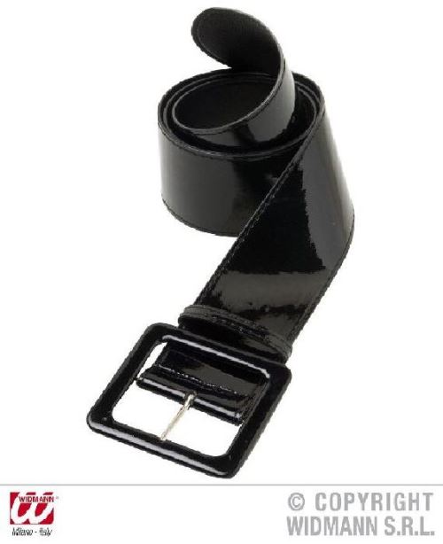 Ceinture vinyle noire
