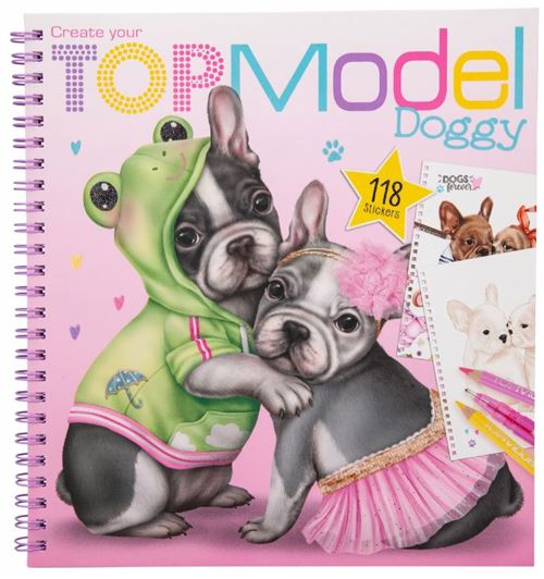 TOPModel livre de coloriage Chiennes de 22 cm papier