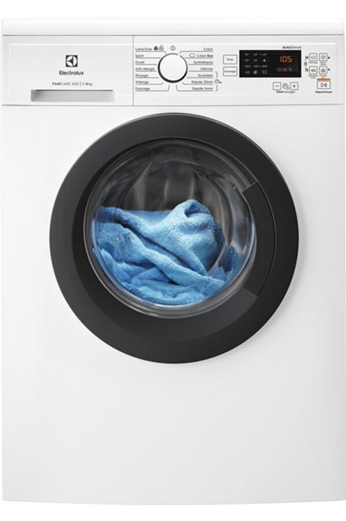 Electrolux Ew2F1284Gf - Machine À Laver - Largeur : 59.7 Cm - Profondeur : 56.8 Cm - Hauteur : 85 Cm - Chargement Frontal - 53 Litres - 8 Kg - 1200 Tours/Min