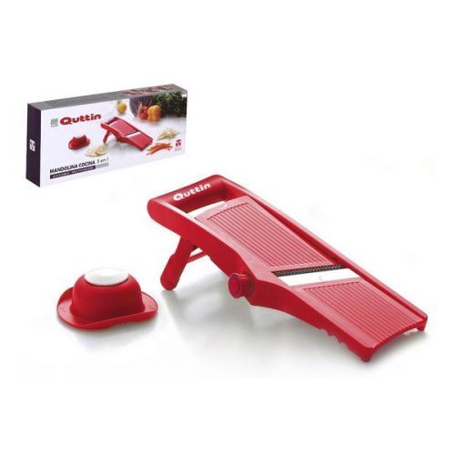 Mandoline-Râpe 3 en 1 Quttin Rouge (31,5 x 13,2 x 4 cm)