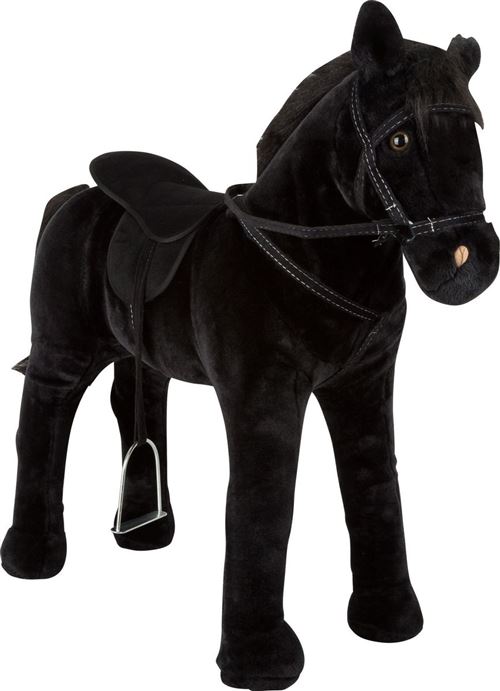 Cheval debout avec son - noir - 11176